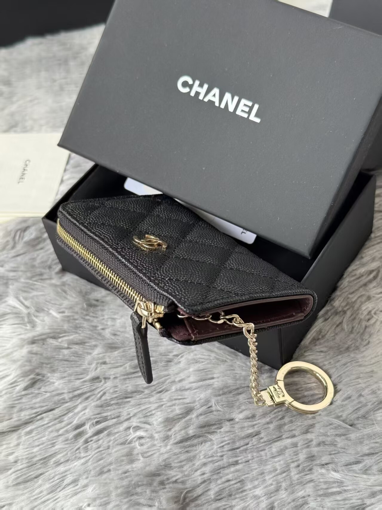Ch**el Card holder 11.5×7.5×1.5cm