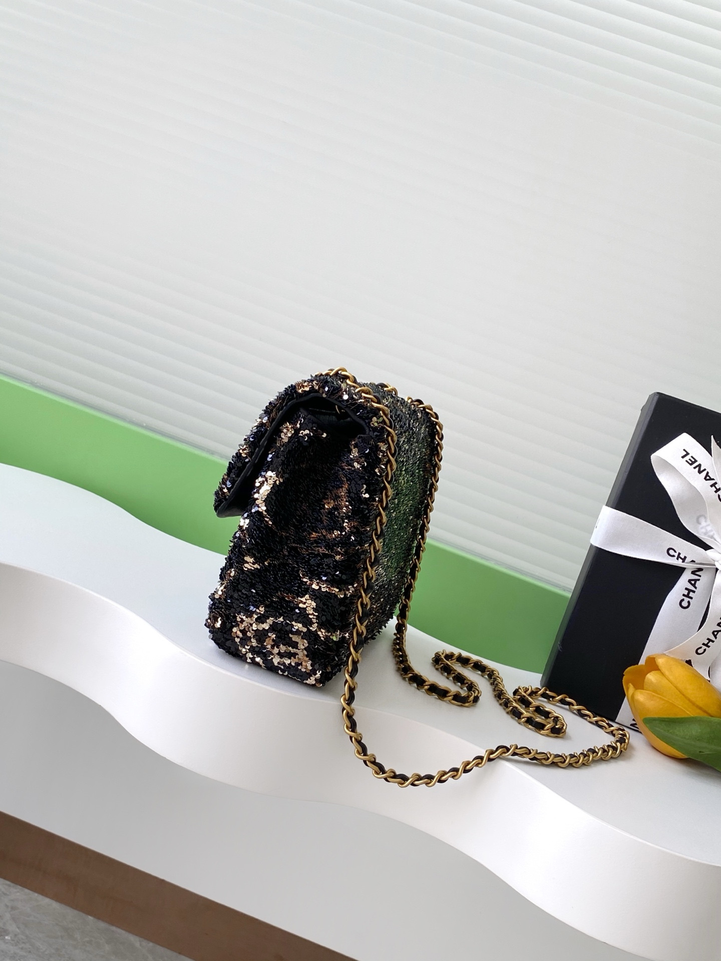 Ch**el Flap Bag 14x21x8cm