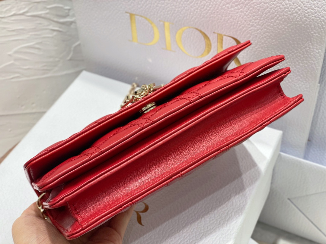 MISS D10r MINI BAG Crimson Red S0980ONMJ-M57R 21 x 11.5 x 4.5 cm