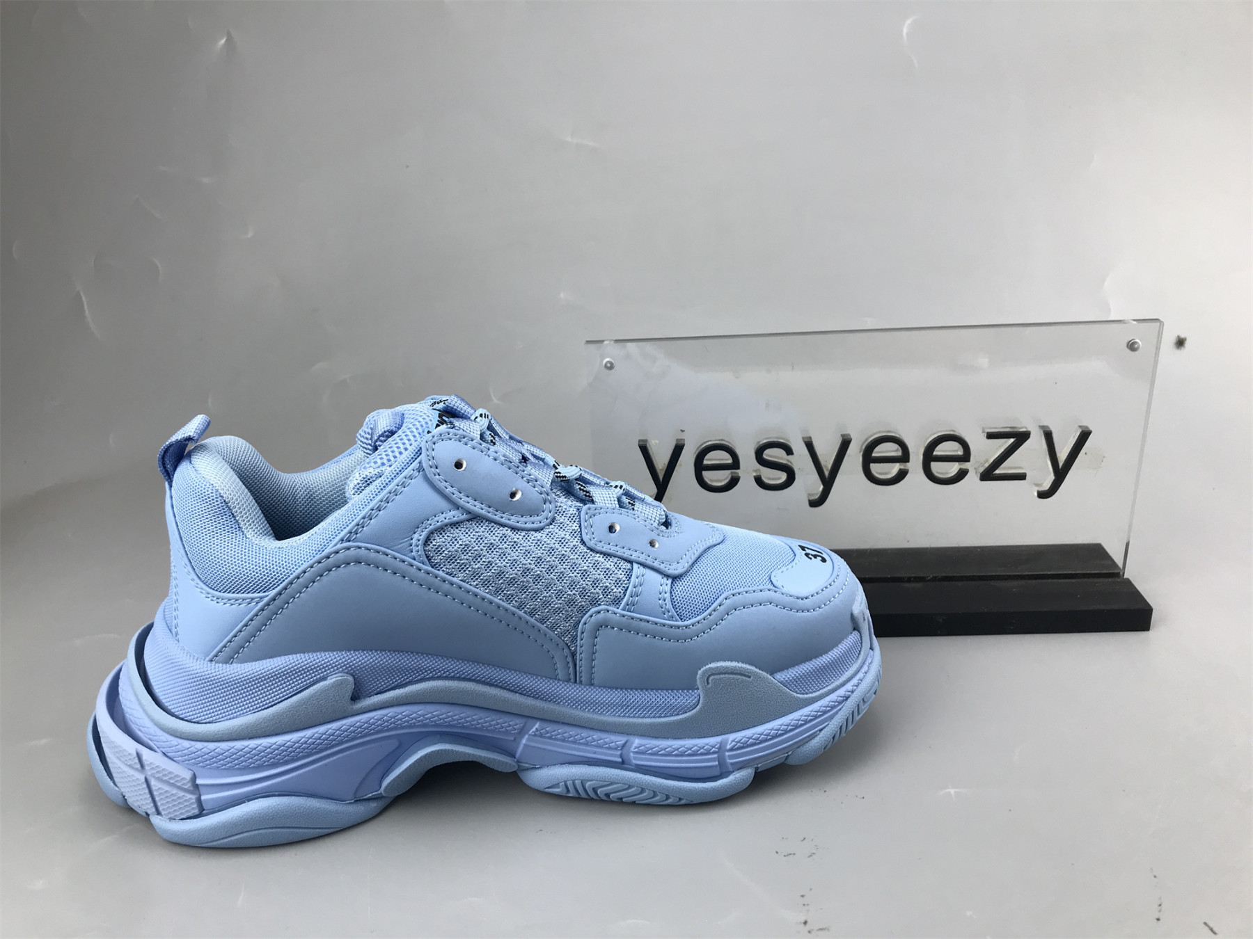 UA TRIPLE S CLEAR SOLE BLUE