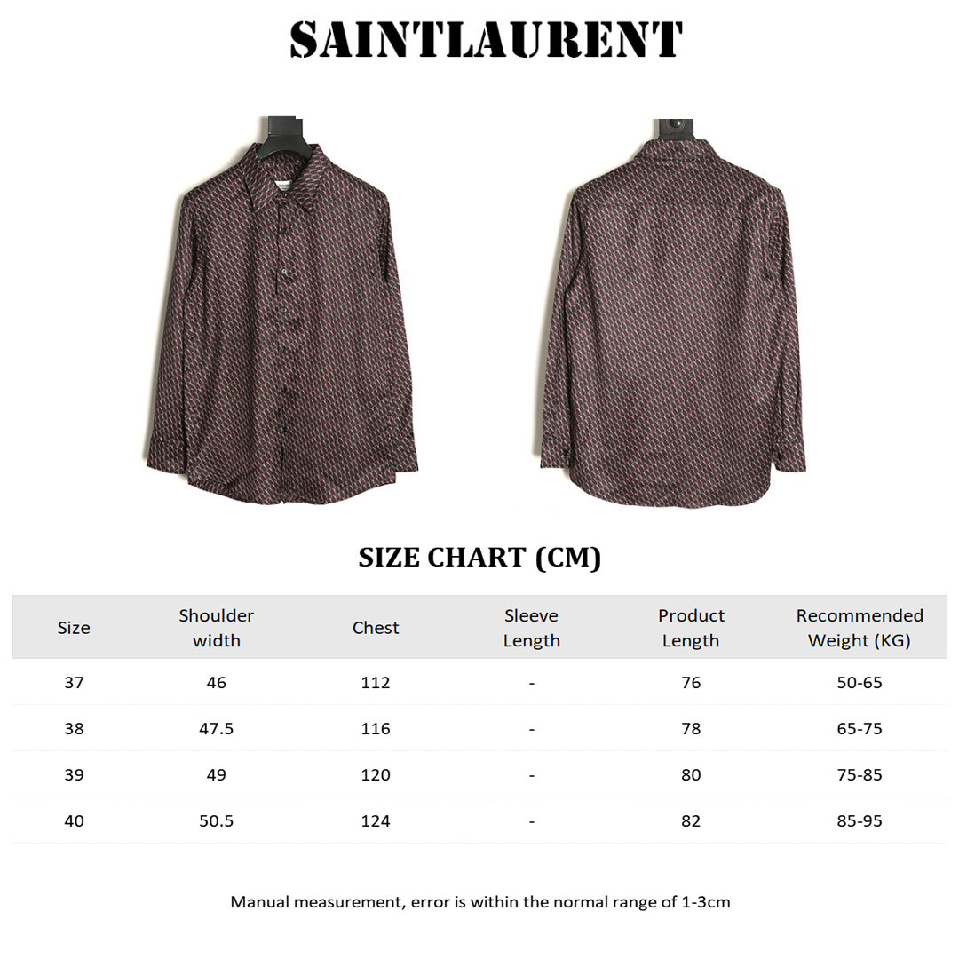 SAINTLAURENT SLP Y51 Long-sleeved Shirts