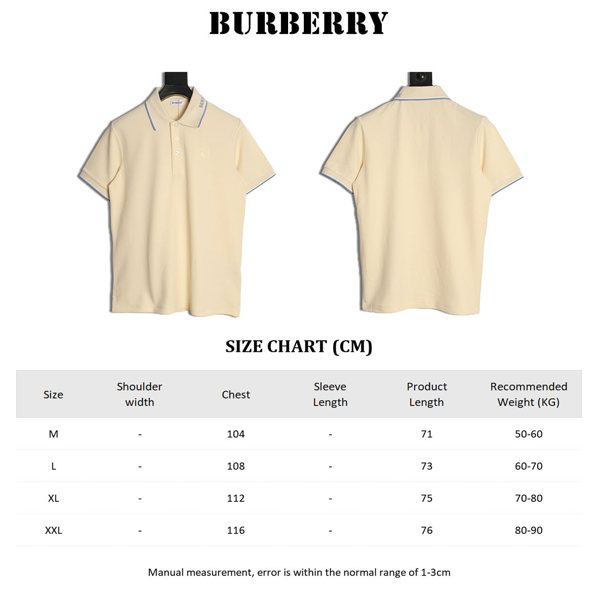 Bv*b*rry 26SS Short-sleeved Polo shirt