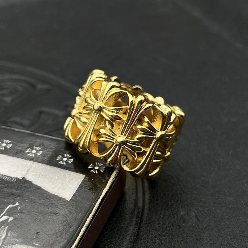 Ch*0me He**ts Cross Ring