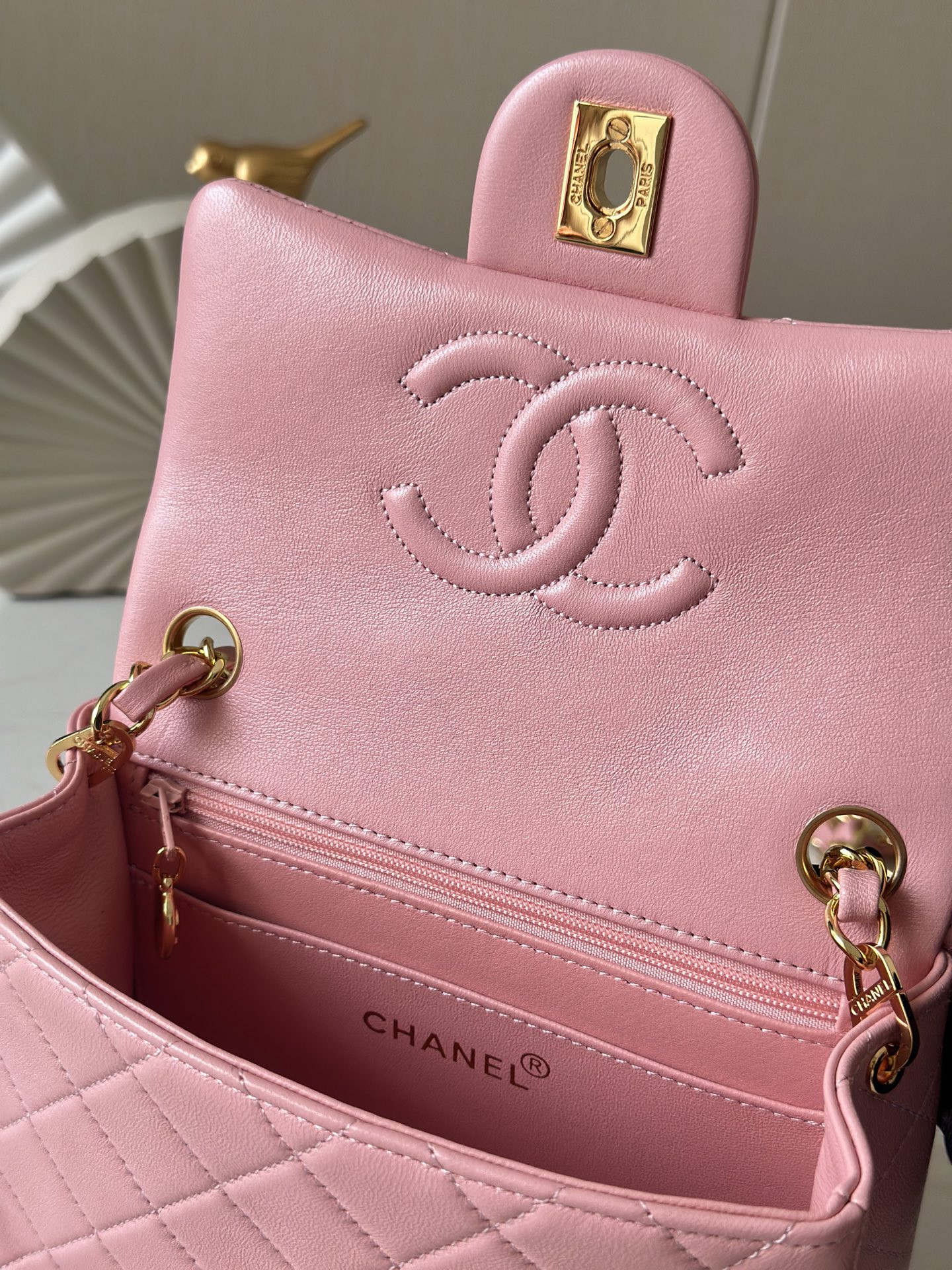 Ch**el Mini Square Flap Bag 17.5cm