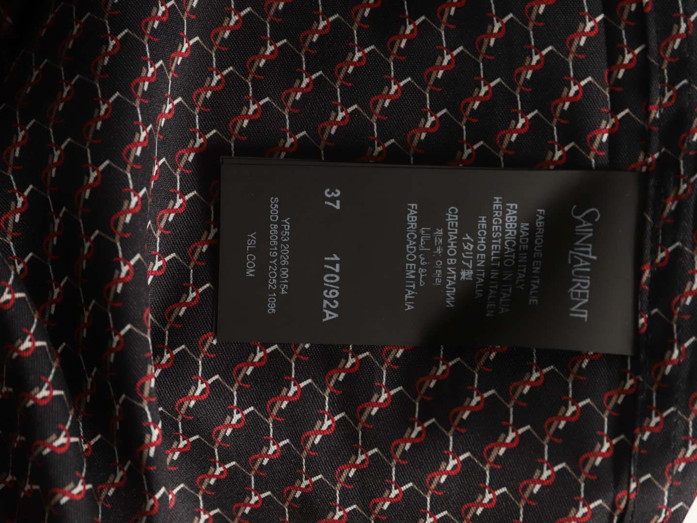 SAINTLAURENT SLP Y51 Long-sleeved Shirts