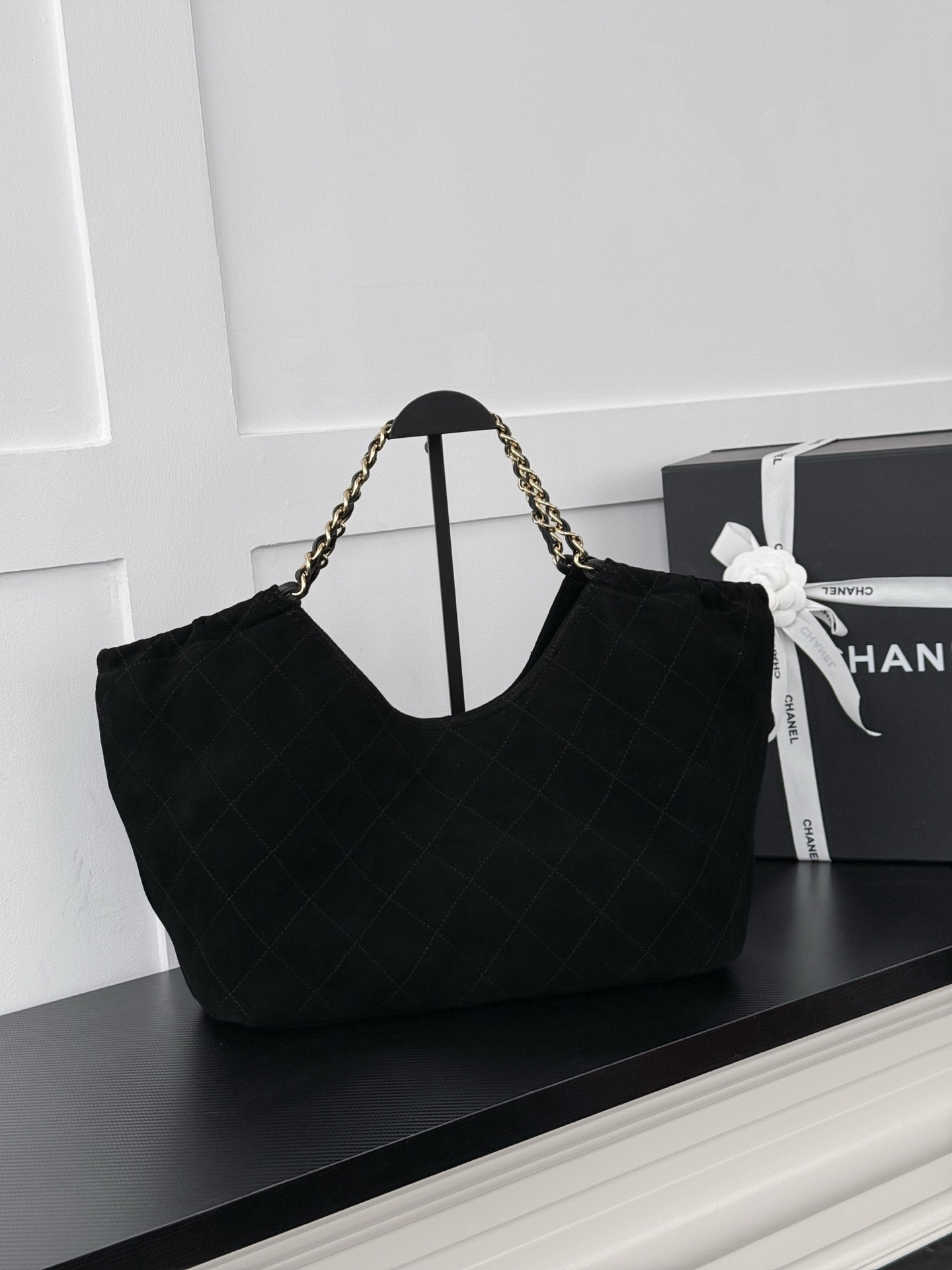 Ch**el Shopping Bag AS6474 BotT0m Length 32 cm, Center Height 22 cm, Side Height 28 cm, Opening Length 49 cm, BotT0m Width 14 cm