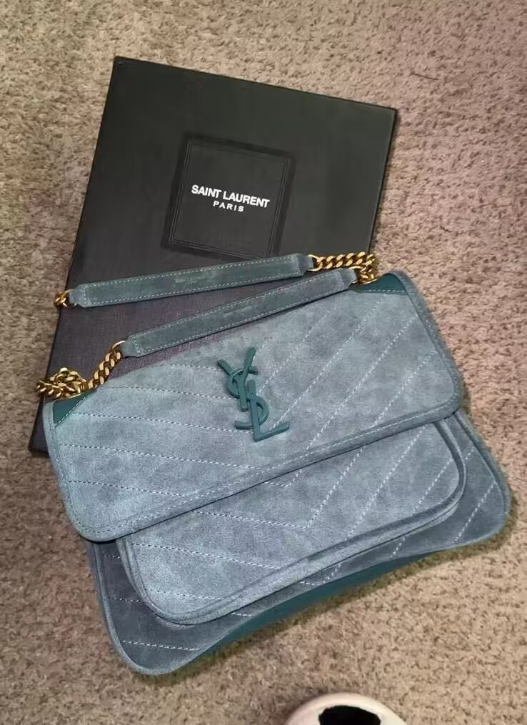 Y51 NIKI MEDIUM IN SUEDE 11 X 7.8 X 3.3 INCHES