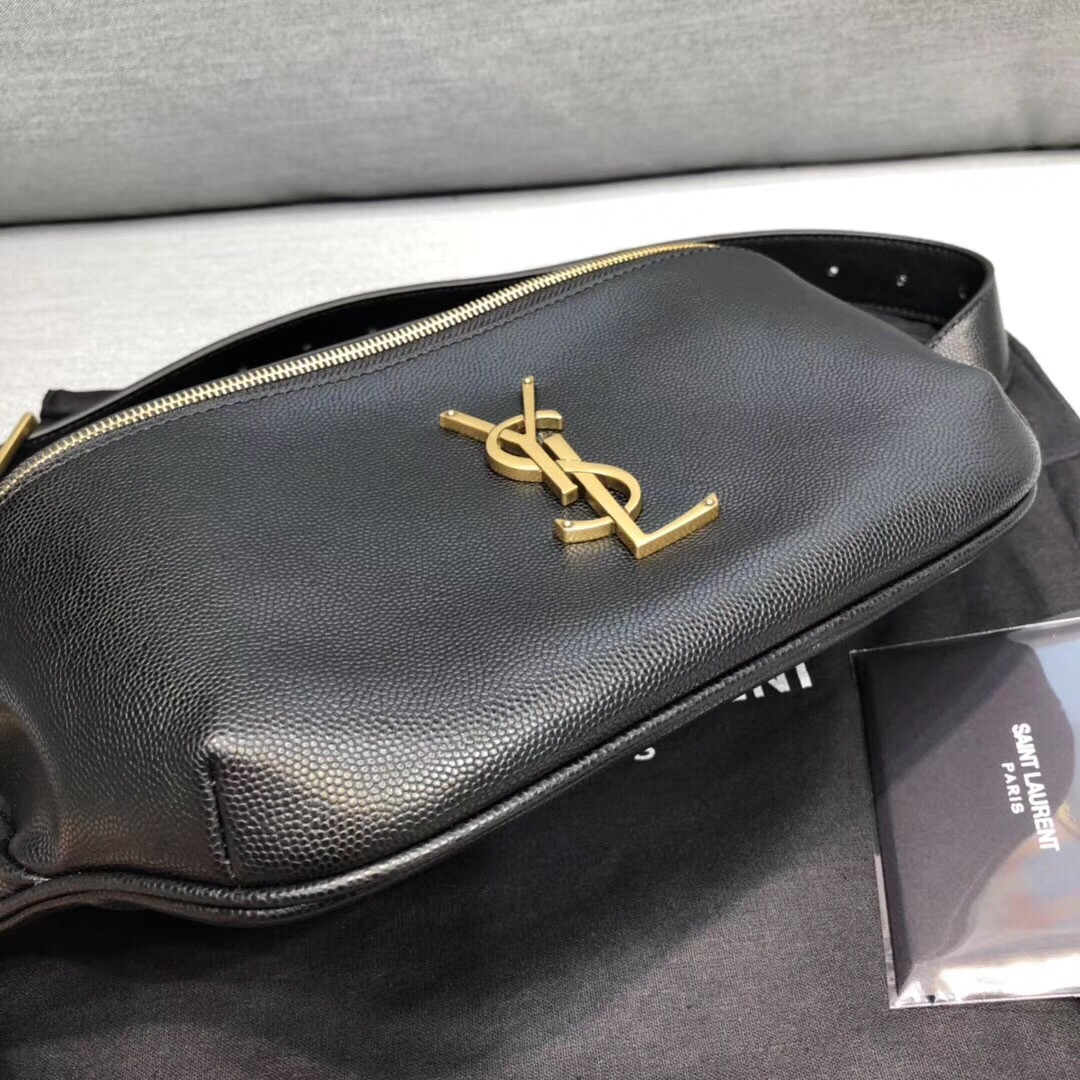 Y51 CASSANDRE CLASSIC belt bag in grain de poudre embossed leather 25 x 14 x 3.5 cm