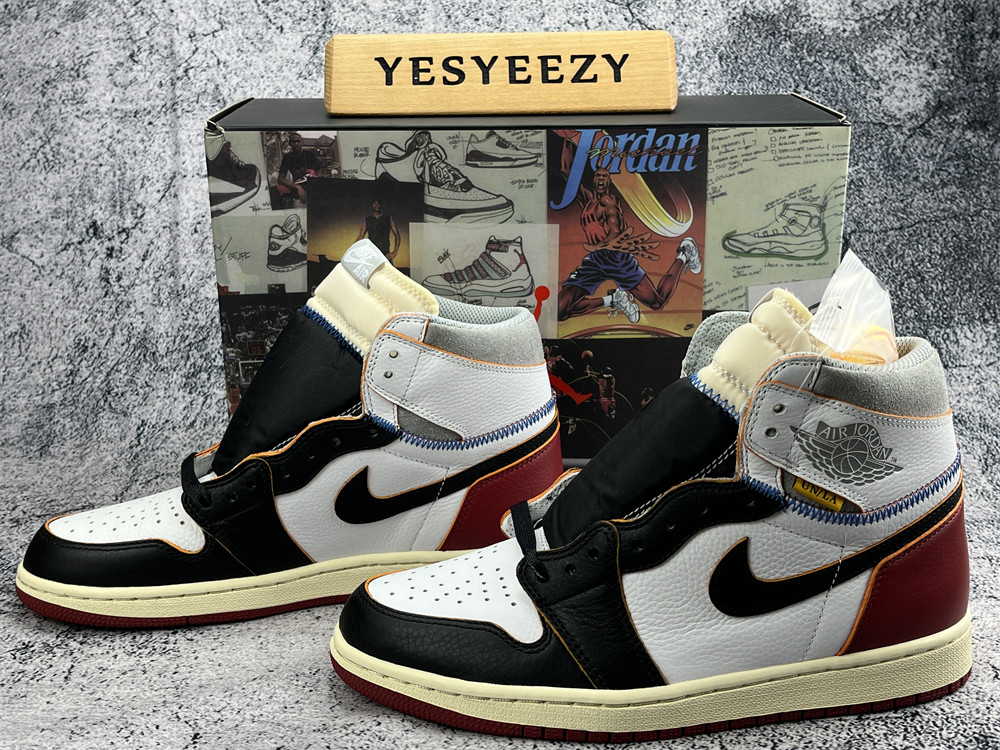 UA UNION x AIR JORDAN 1 RETRO HIGH OG NRG BLACK TOE