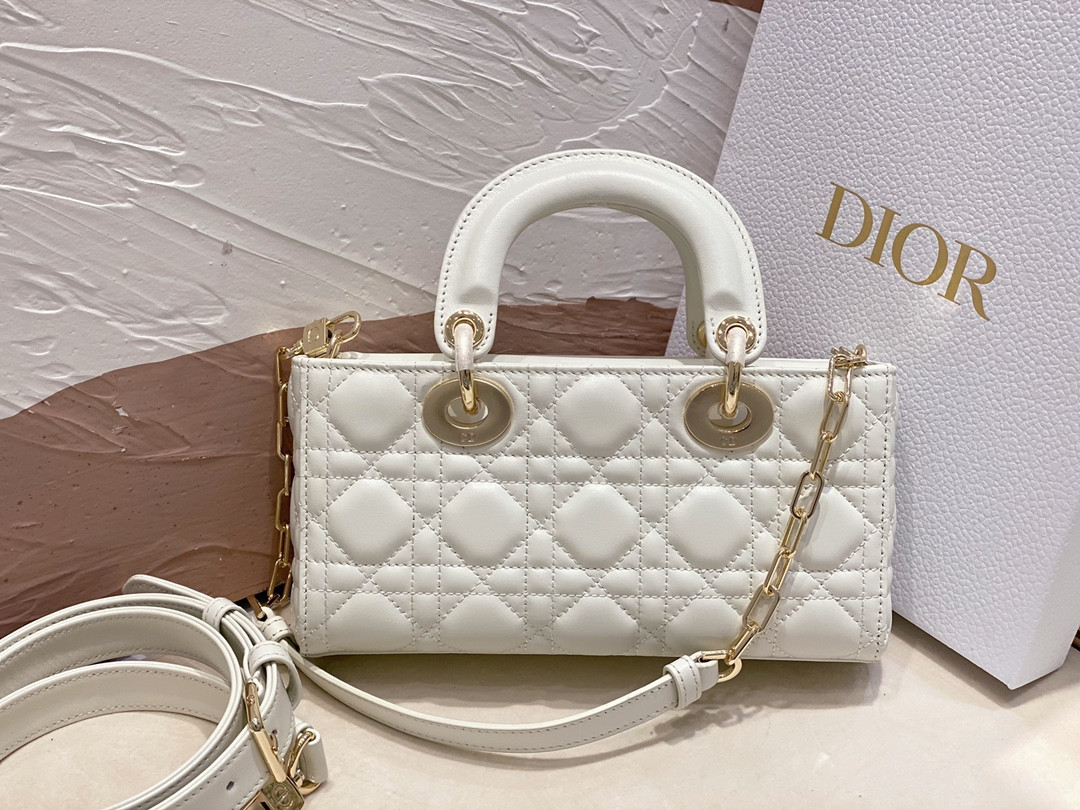 D10r SMALL LADY D-JOY BAG Latte
