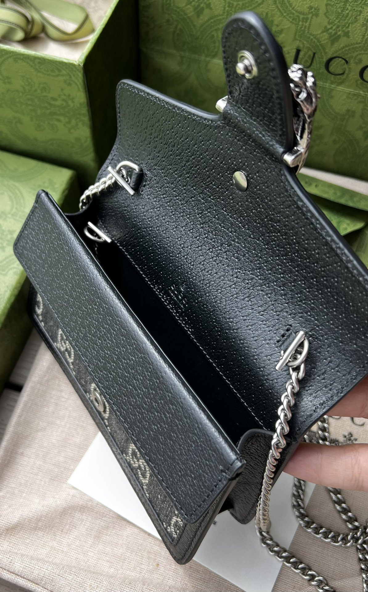 Gvc*1 DIONYSUS GG Svp*me S*pER MINI BAG 6.5"Wx3.9"Hx1.6"D