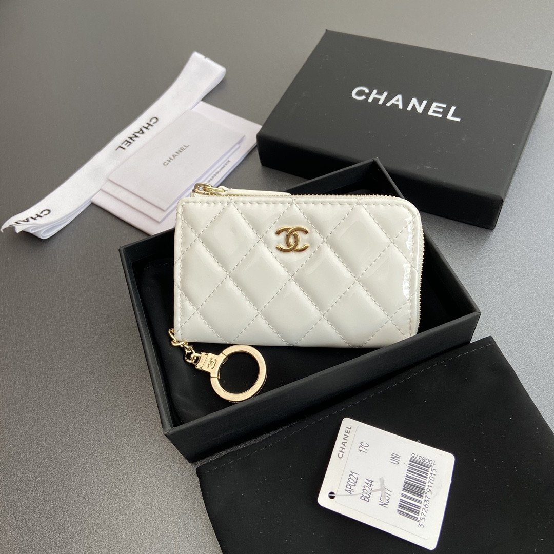 Ch**el Card holder 11.5×7.5×1.5cm