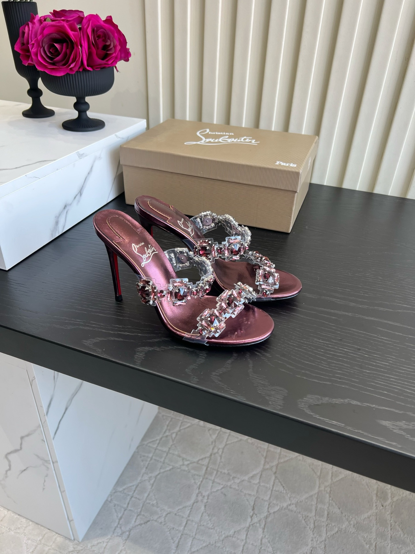 UA Chr1st1an Louboutin Just Jewel Slides