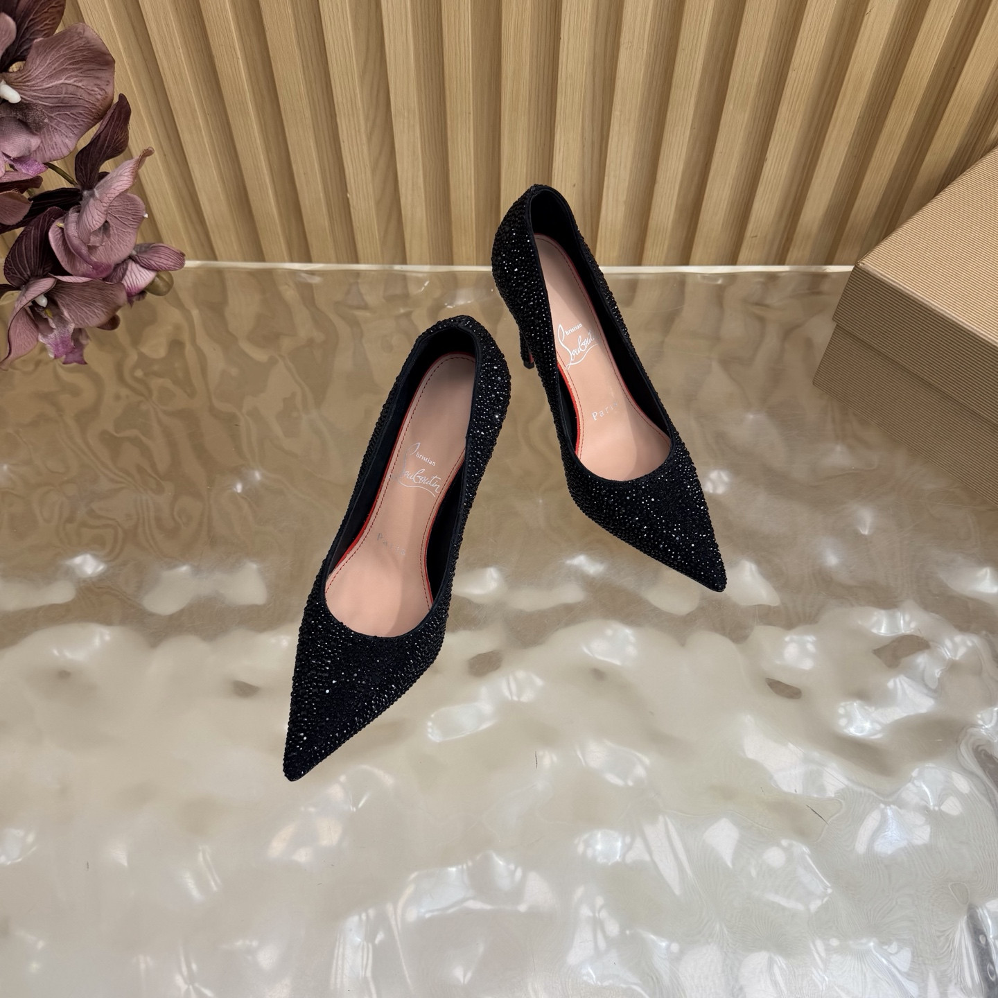 UA Chr1st1an Louboutin La Pigalle Strass 100 mm Pumps